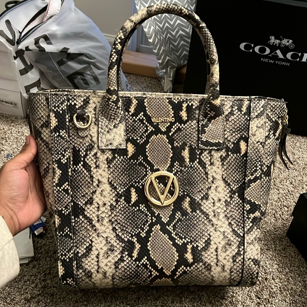 Valentino Snakeskin Tote